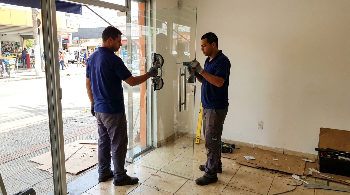 Portas em Vidro em Carapicuíba‑SP